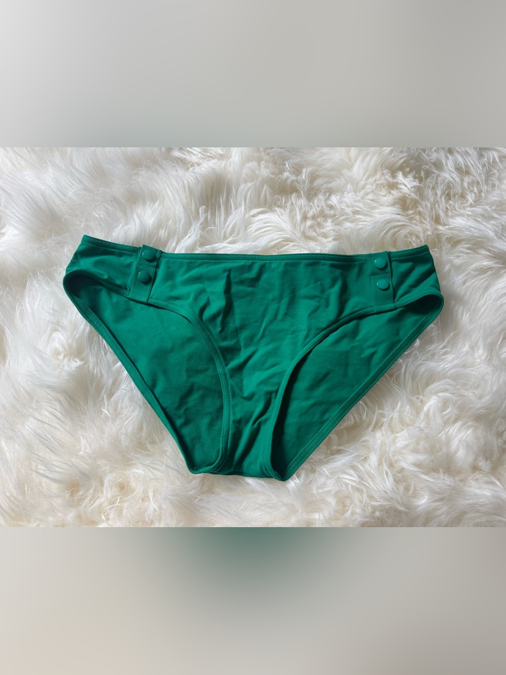ERES Green Bikini Bottoms with Button Detail